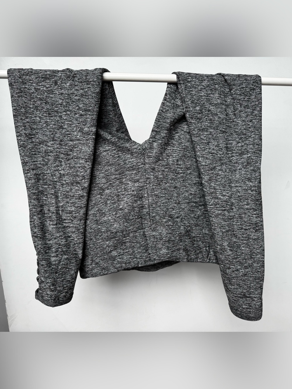 Soft Gray leggings with ankle details